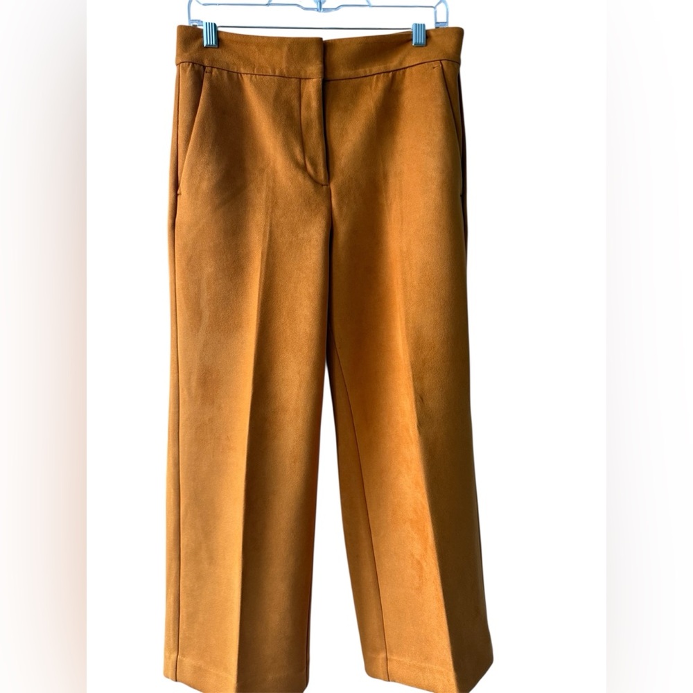 Ann Taylor Factory Orange Faux Suede crop Pants